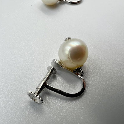 TASAKI necklace and earrings set featuring 8.0-8.4mm Akoya pearls with 42cm chain