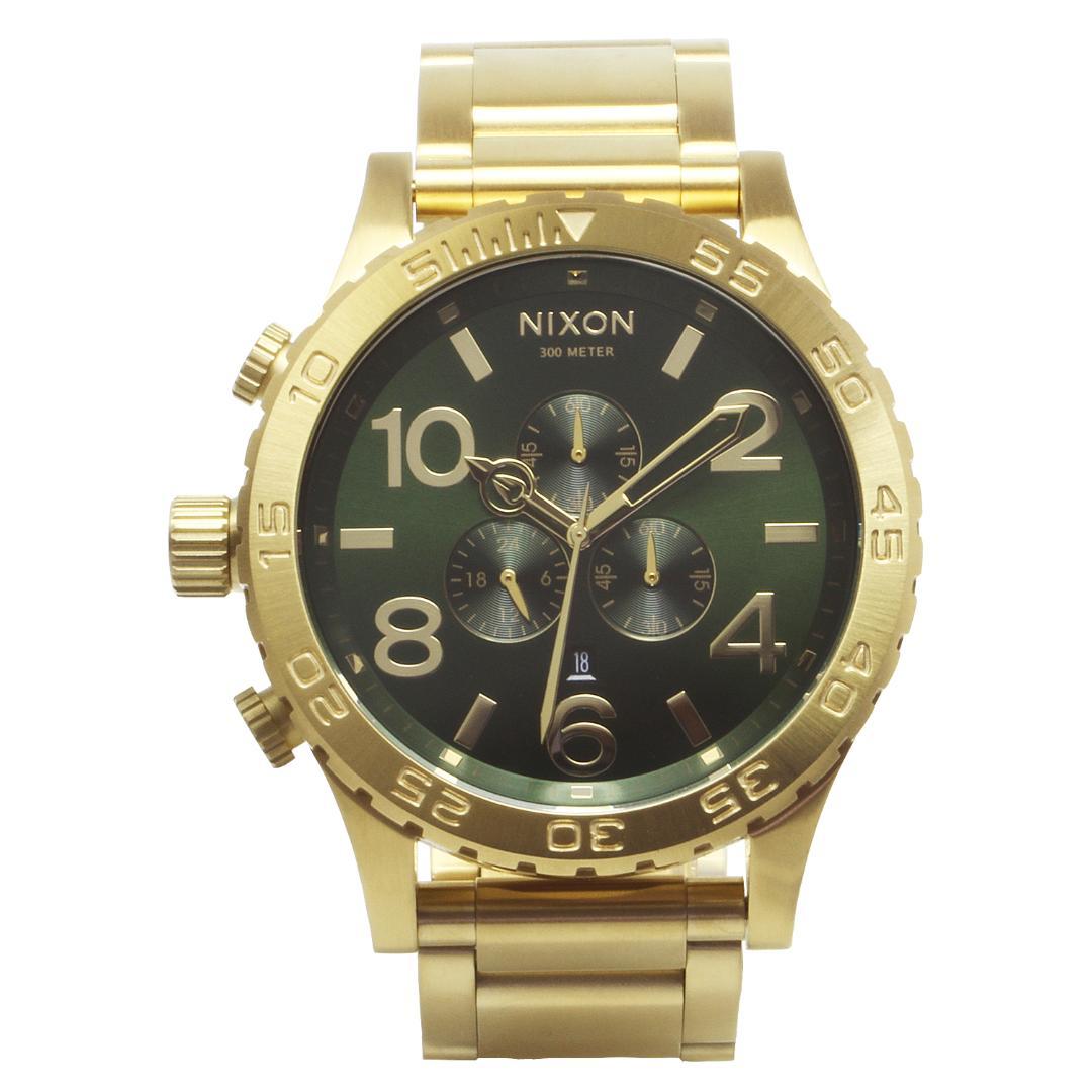 NIXON 51-30 CHRONO Gold/GR Quartz Men's Watch — Japanese