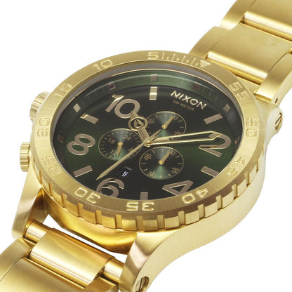 NIXON 51-30 CHRONO Gold/GR Quartz Men's Watch — Japanese