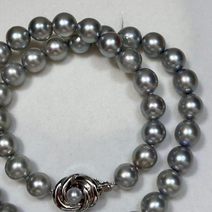 Tasaki Akoya Pearl Necklace for women with 8.5-9.0 mm pearls and 42 cm length