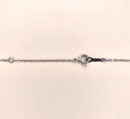 Mikimoto K18 white gold cross-shaped diamond necklace with 41.5 cm adjustable chain
