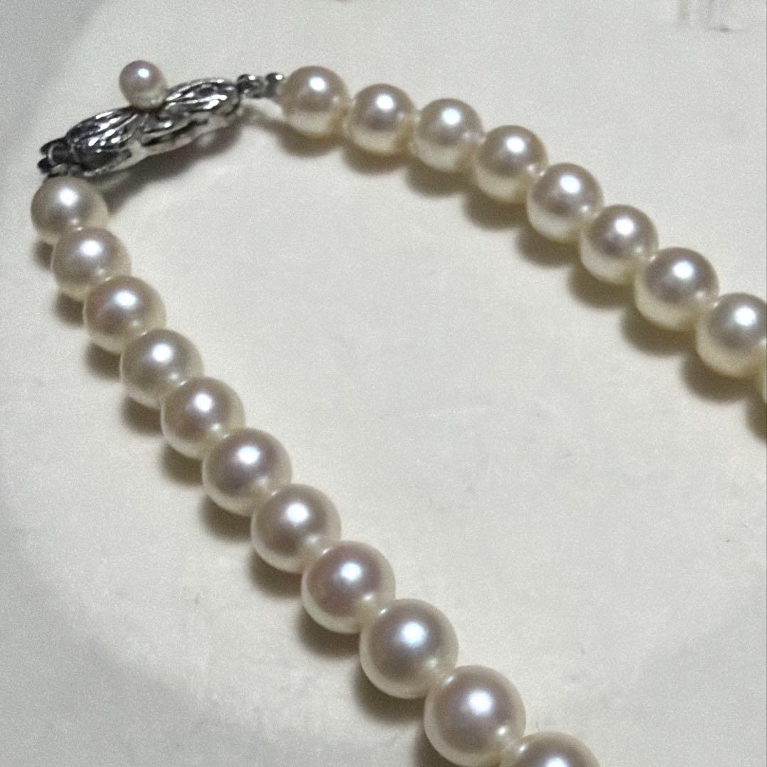 MIKIMOTO Akoya Pearl Long Necklace with 6.5mm real pearls and high luster on 74 cm chain
