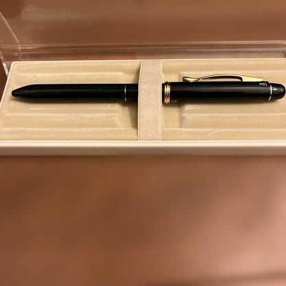 Pilot ballpoint pen and mechanical pencil set with instruction manual on a white background