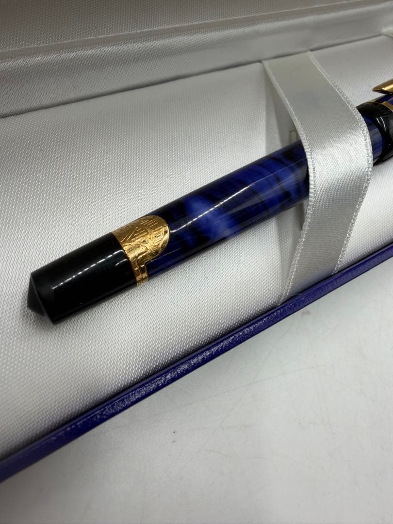 Blue Waterman Filias fountain pen with box, 134 mm length, 23 g weight