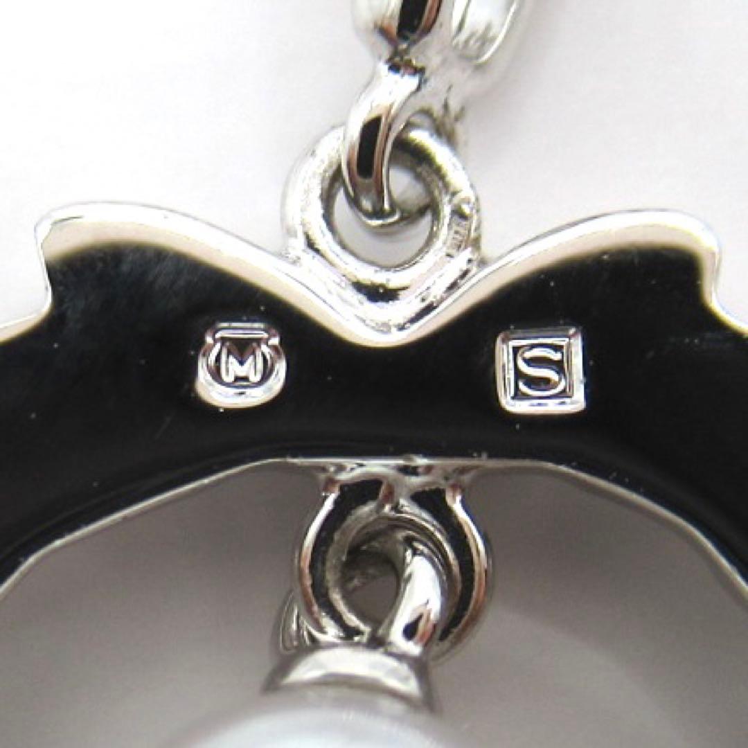 Mikimoto Akoya pearl necklace with single 4.8mm pearl and sterling silver drawstring chain