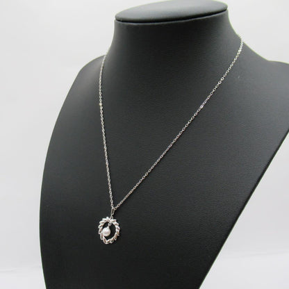 Mikimoto Akoya pearl necklace with single 4.8mm pearl and sterling silver drawstring chain