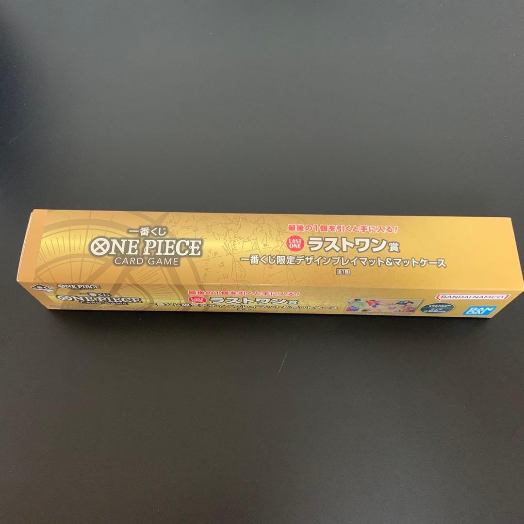 One Piece One Piece Card Game Last One Prize Playmat & Mat Case Box — Japanese