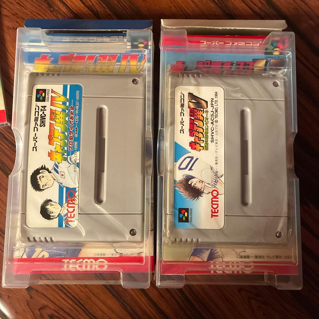 SNES cartridge of Captain Tsubasa IV V in beautiful condition with original label and artwork