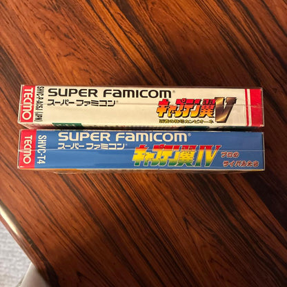 SNES cartridge of Captain Tsubasa IV V in beautiful condition with original label and artwork