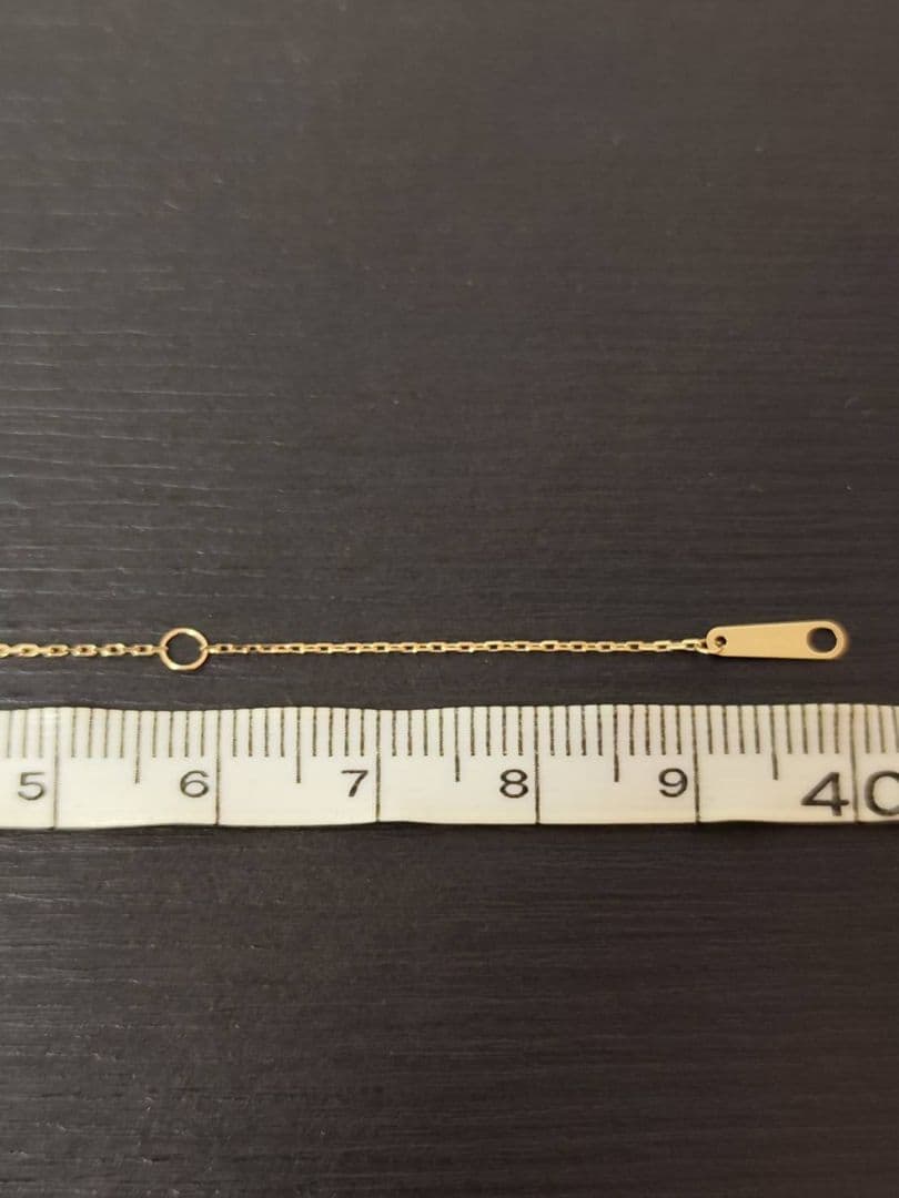 Agate Opal Diamond pendant necklace in K10 gold with a 39.5 cm chain
