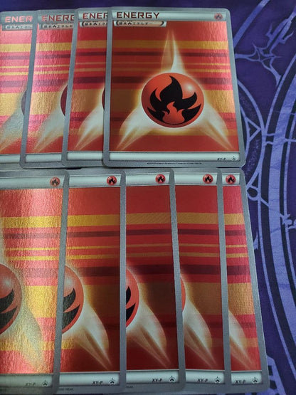 Pokemon Pokémon Card XY Basic Fire Stripe Energy 10 Pieces Set Promo 2015 — Japanese