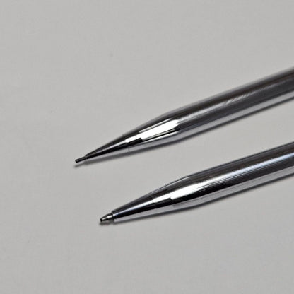 Cross Classic Century Chrome ballpoint pen with blue ink and mechanical pencil set