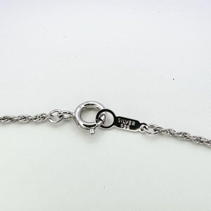 Mikimoto Pendant Watch Circle with 5 pearls, white dial, silver SV925 case, and quartz movement