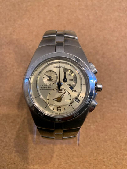 SEIKO ARCTURA KINETIC back skeleton Men's Watch — Japanese