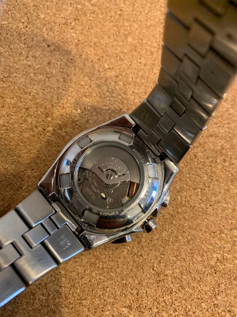 SEIKO ARCTURA KINETIC back skeleton Men's Watch — Japanese