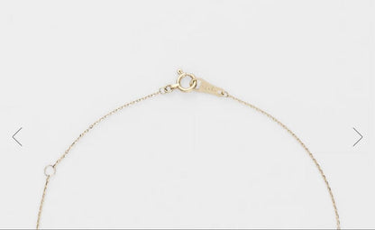 Agete Necklace made of 10 karat gold weighing 0.03 grams showcasing delicate design