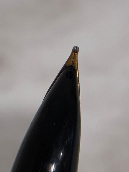 PILOT Fountain Pen 18K with gold nib and sleek black body shown in close-up