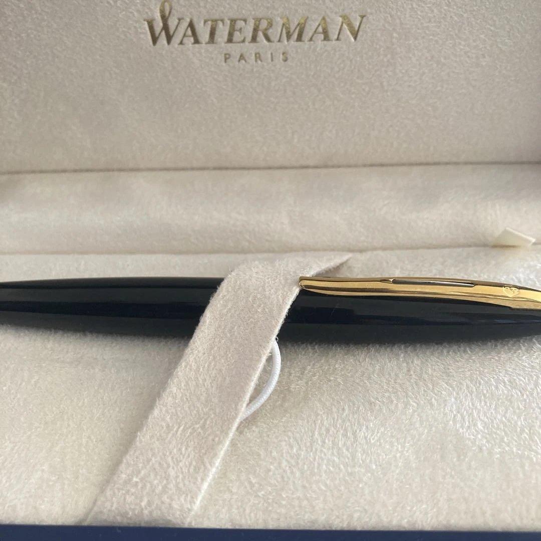 Waterman ATRIUM black ballpoint pen with plastic body shown on white background