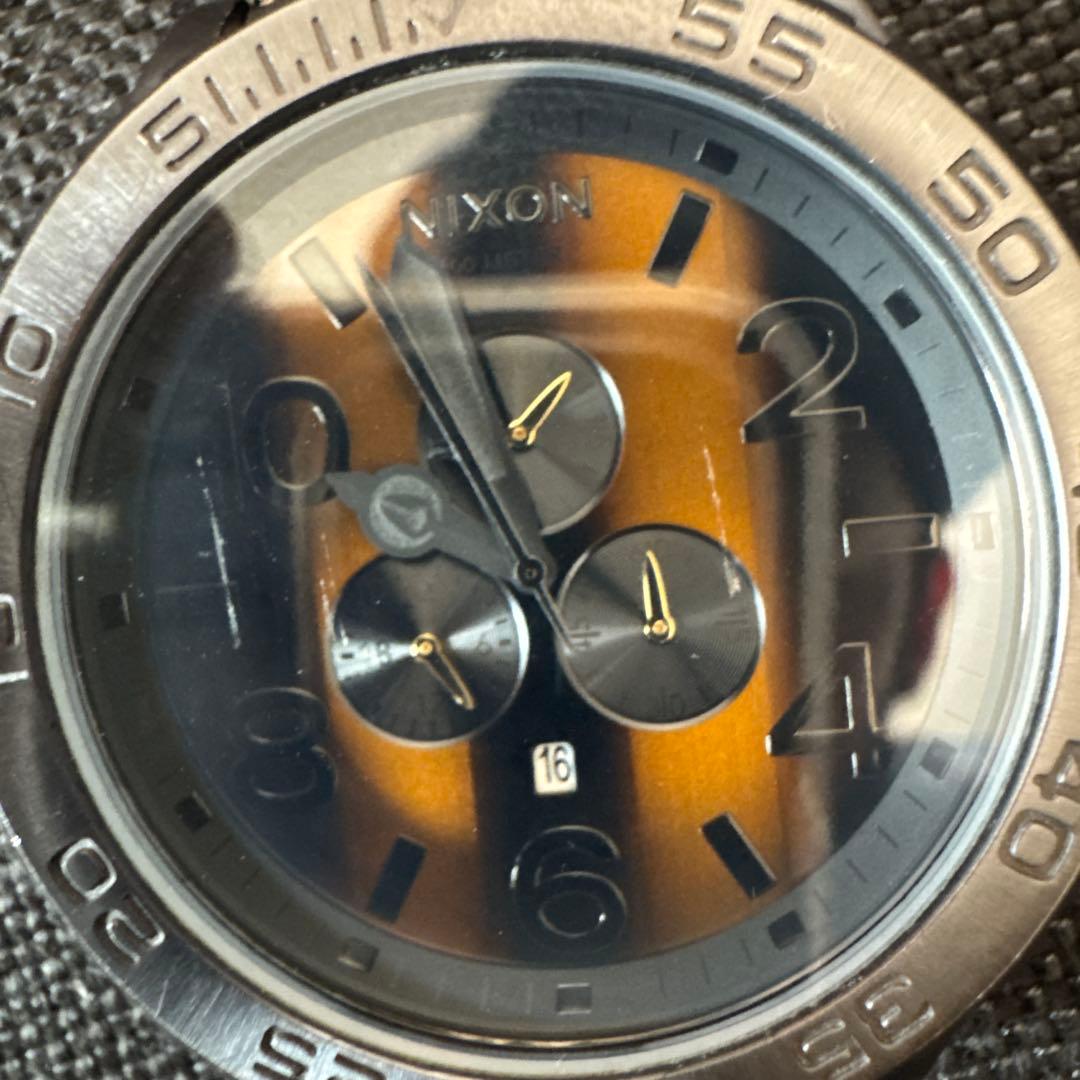 NIXON Chronograph Gunmetal Men's Watch — Japanese