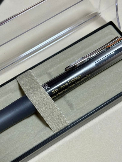 Pilot Multi-Function black metal ballpoint pen with special marking shown