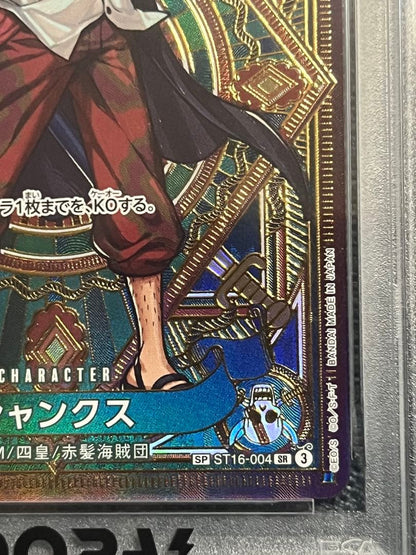 PSA 10 One Piece Shanks SR — ST16-004 — Japanese