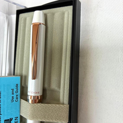 PILOT 3+1 RiDGE multi-function pen in pearl white with box on white background