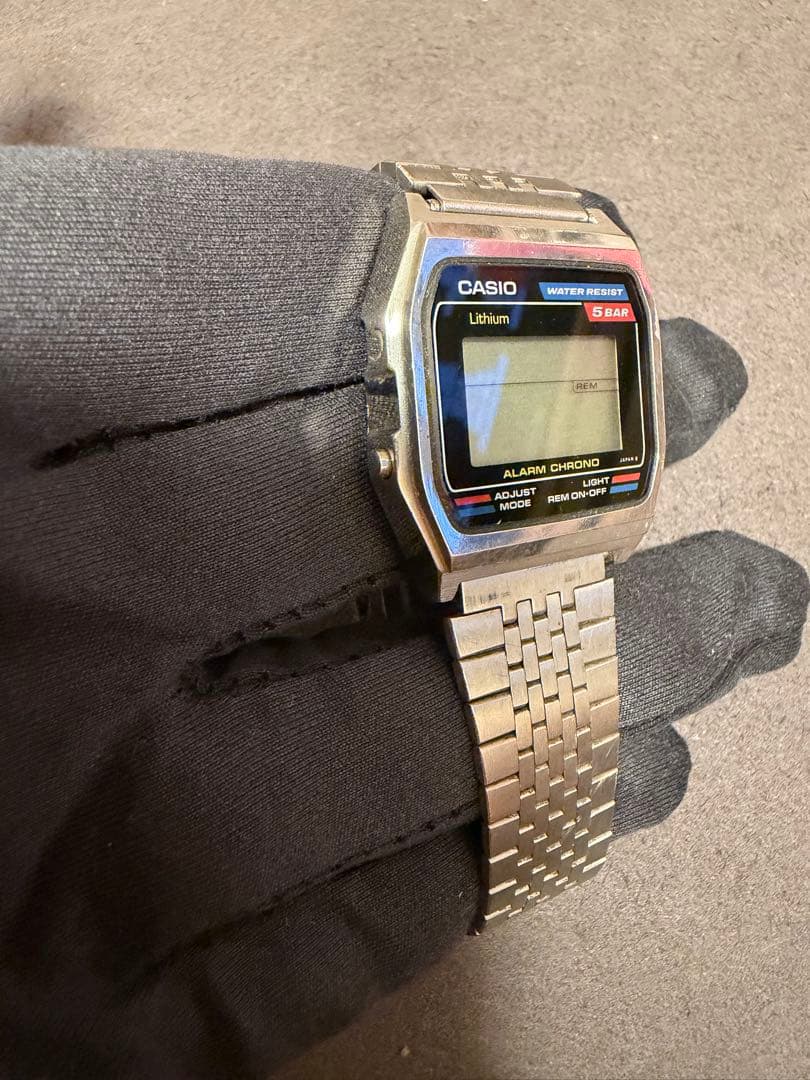 CASIO ALARM CHRONO 5BAR Digital Men's Watch — Japanese