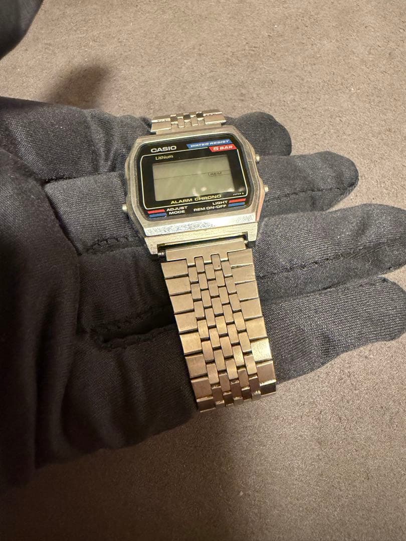 CASIO ALARM CHRONO 5BAR Digital Men's Watch — Japanese