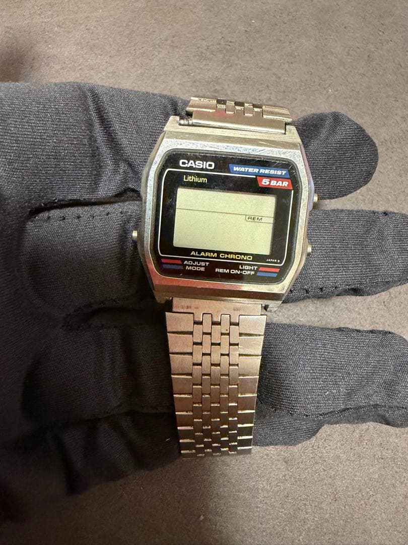 CASIO ALARM CHRONO 5BAR Digital Men's Watch — Japanese