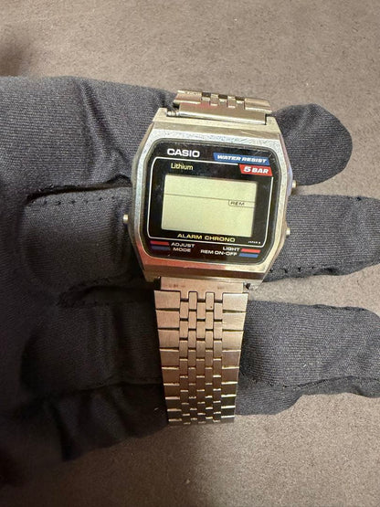 CASIO ALARM CHRONO 5BAR Digital Men's Watch — Japanese
