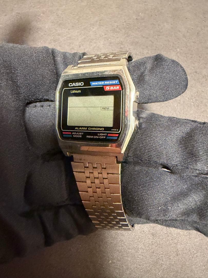 CASIO ALARM CHRONO 5BAR Digital Men's Watch — Japanese