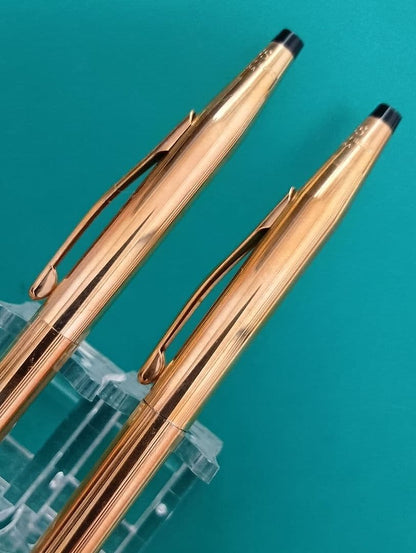 Vintage Cross Classic Century 14K gold plated ballpoint pen and mechanical pencil set