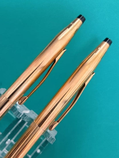 Vintage Cross Classic Century 14K gold plated ballpoint pen and mechanical pencil set