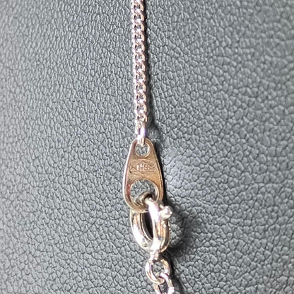 TASAKI pearl necklace with silver ribbon motif and genuine pearls on 40 cm chain