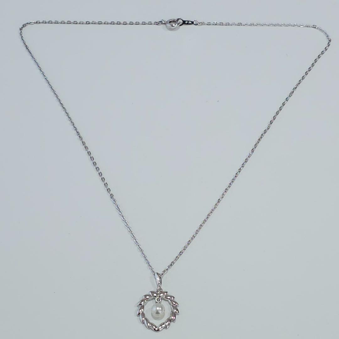 1348 Mikimoto pearl necklace with 5mm pearls on 38cm sterling silver SV925 chain