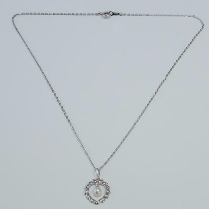 1348 Mikimoto pearl necklace with 5mm pearls on 38cm sterling silver SV925 chain