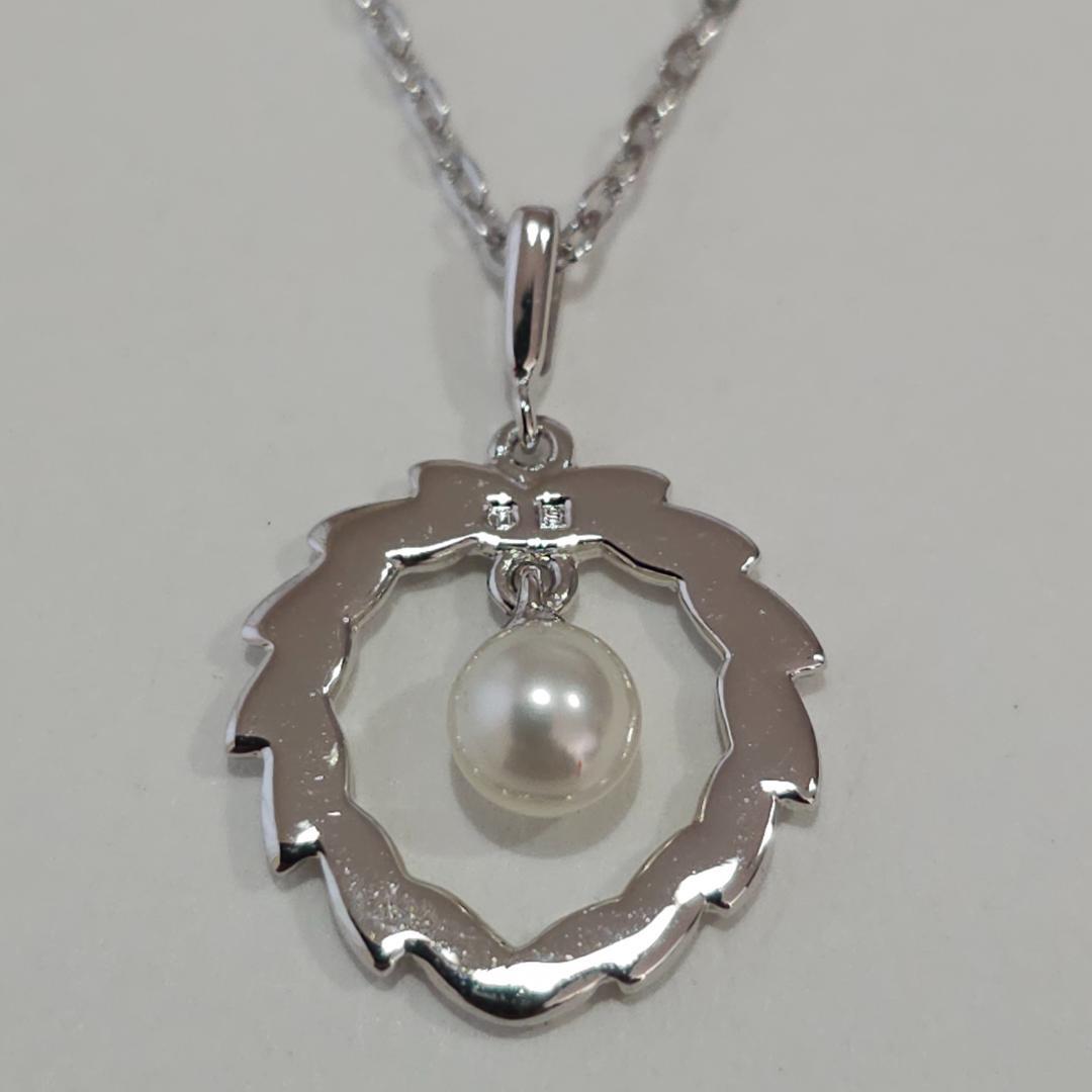 1348 Mikimoto pearl necklace with 5mm pearls on 38cm sterling silver SV925 chain
