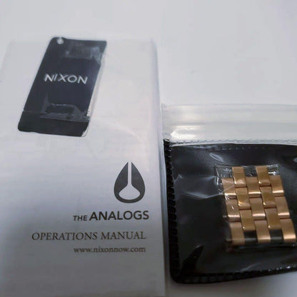 NIXON BULLET ALL ROSE GOLD/GUNMETAL Quartz Men's Watch — Japanese