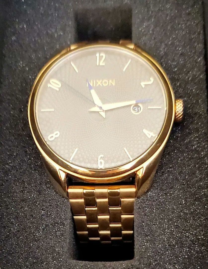NIXON BULLET ALL ROSE GOLD/GUNMETAL Quartz Men's Watch — Japanese