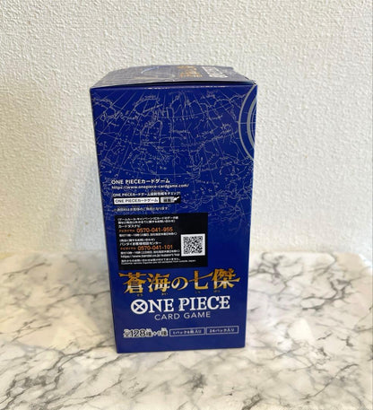 One Piece One Piece Card Game Blue Sea's Seven Warlords Newly Purchased Box Tape Cut Box — Japanese