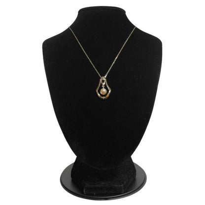 MIKIMOTO pearl necklace featuring a single 7mm pearl pendant with silver marking on 40.5cm chain