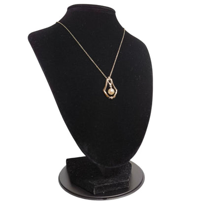MIKIMOTO pearl necklace featuring a single 7mm pearl pendant with silver marking on 40.5cm chain