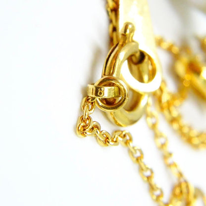 18K gold necklace with gray Akoya pearls and three small diamonds totaling 0.03 ct, 40cm length