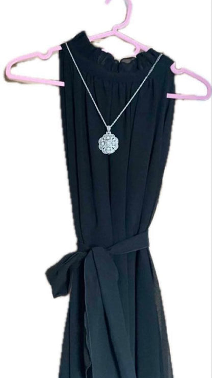 Law Kuro Pearl Pendant with five Akoya pearls on 68 cm 925 silver chain, handmade by craftsman