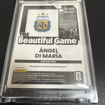 Argentina National Team Di María Autograph Card PANINI — Japanese