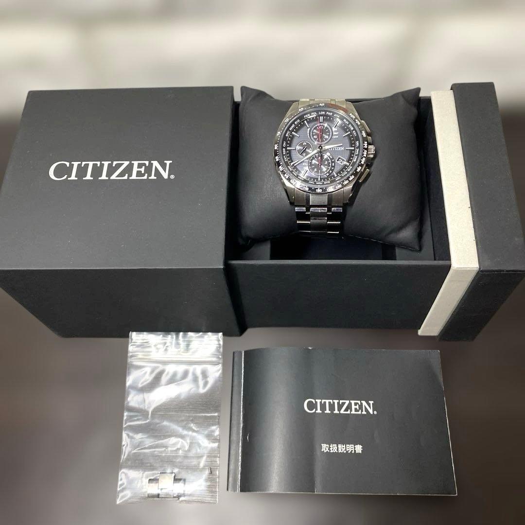 Citizen AT8040 Solar Men's Watch — Japanese