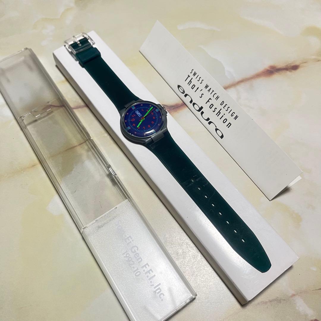 swatch Endura 1990s Green Quartz Men's — Japanese