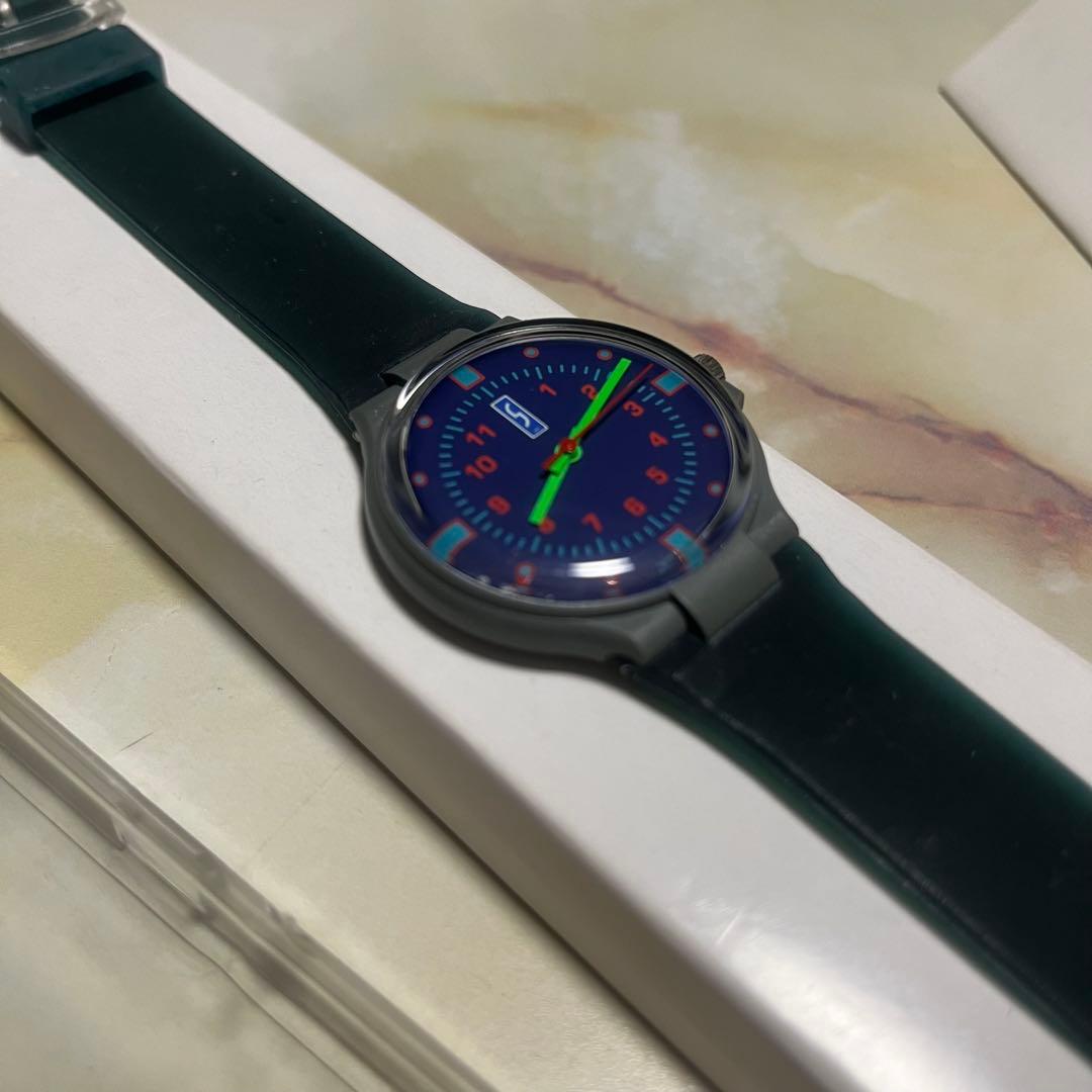 swatch Endura 1990s Green Quartz Men's — Japanese