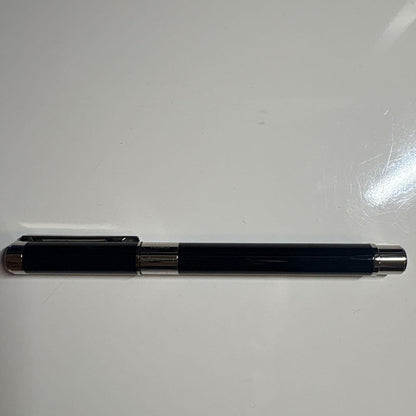 Waterman Perspective CT Black fountain pen with silver accents and lacquered metal body