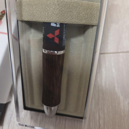 Pilot Mitsubishi Heavy Industries multi-function Frixion ball pen with wooden grip and dedicated case